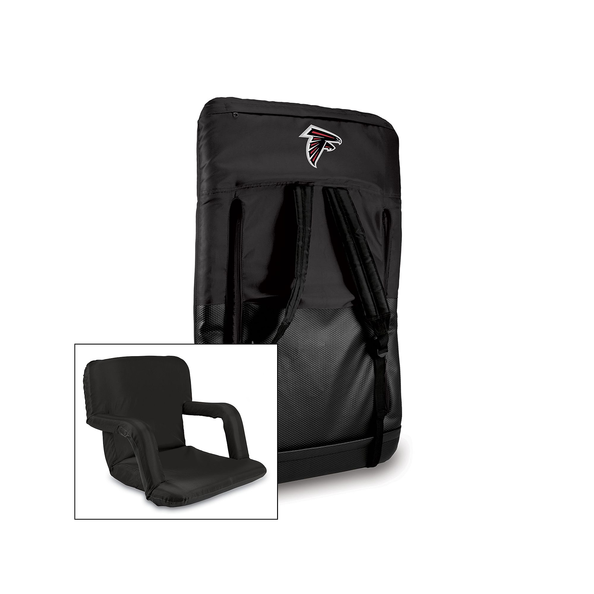 Picnic Time Atlanta Falcons Ventura Portable Chair, Black
