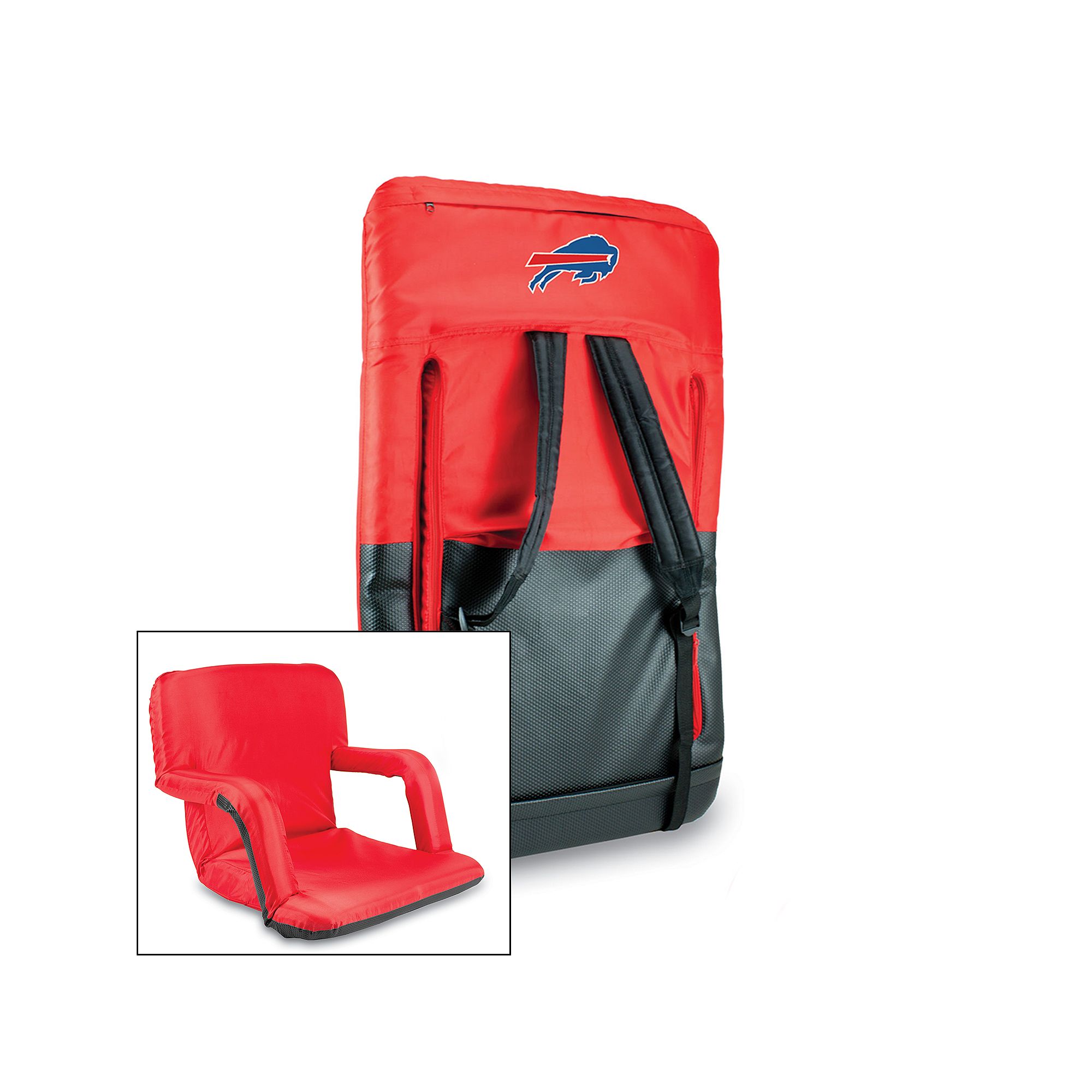 Picnic Time Buffalo Bills Ventura Portable Chair, Red
