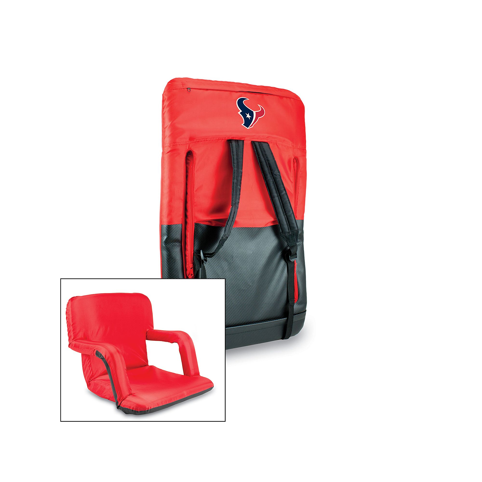 Picnic Time Houston Texans Ventura Portable Chair, Red