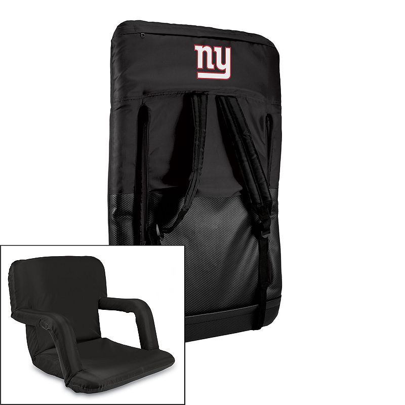 Picnic Time New York Giants Ventura Portable Chair, Black