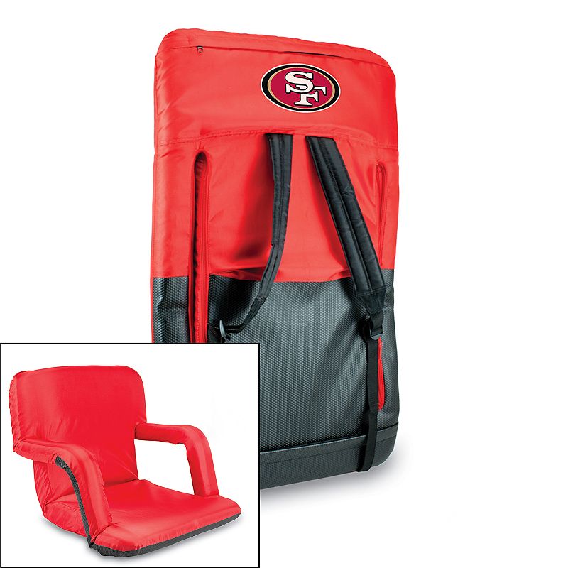 Picnic Time San Francisco 49ers Ventura Portable Chair, Red