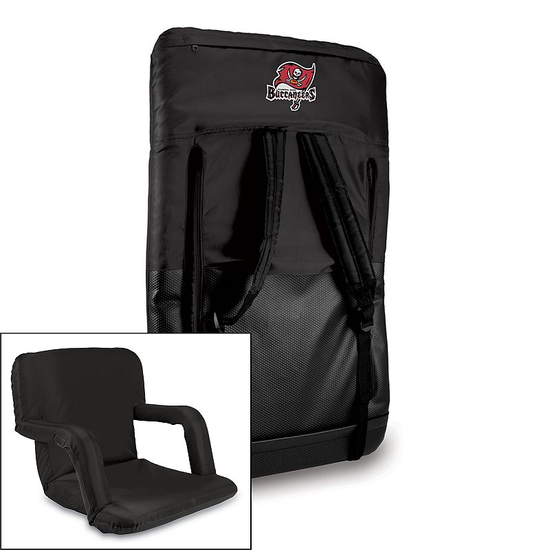 Picnic Time Tampa Bay Buccaneers Ventura Portable Chair, Black