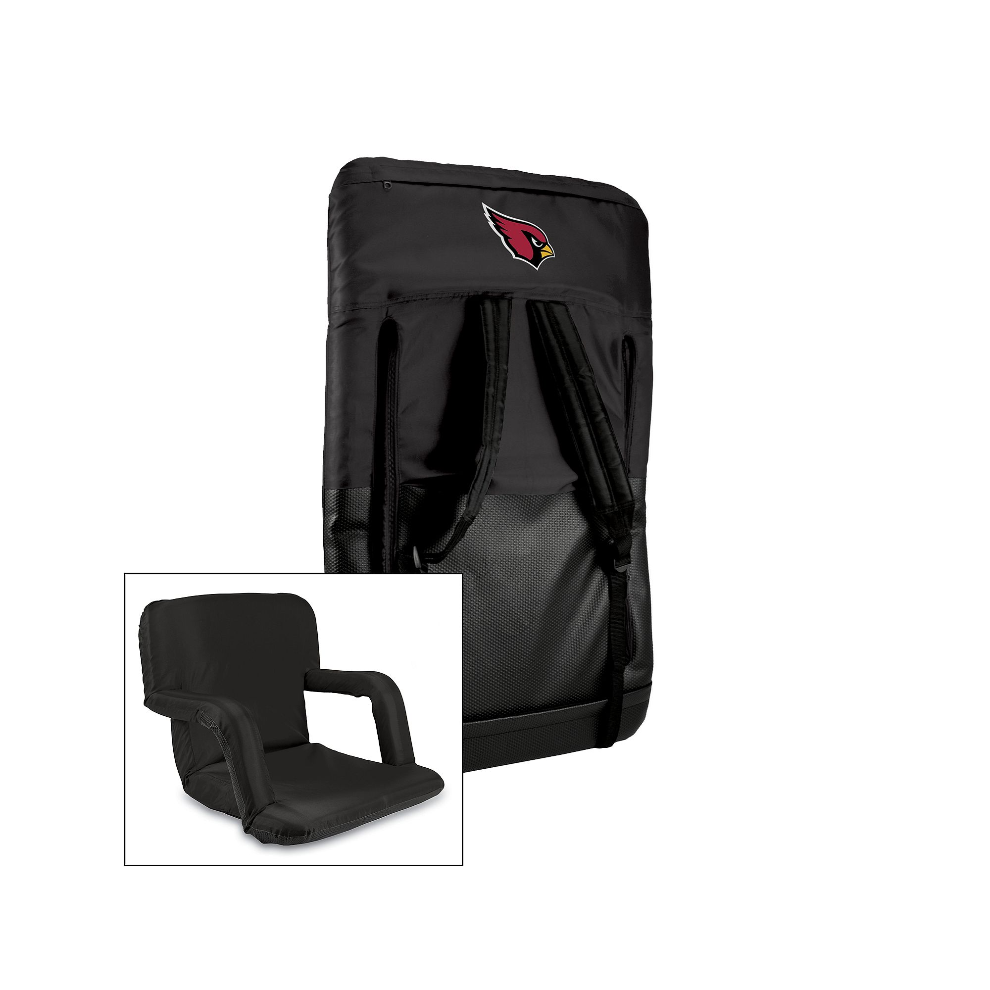 Picnic Time Arizona Cardinals Ventura Portable Chair, Black