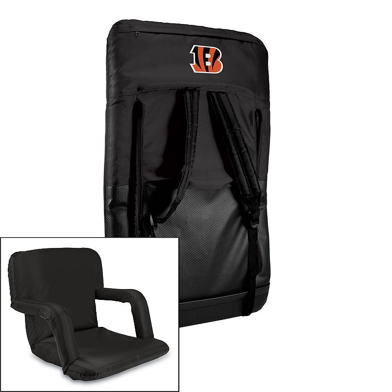 Picnic Time Cincinnati Bengals Ventura Portable Chair, Black