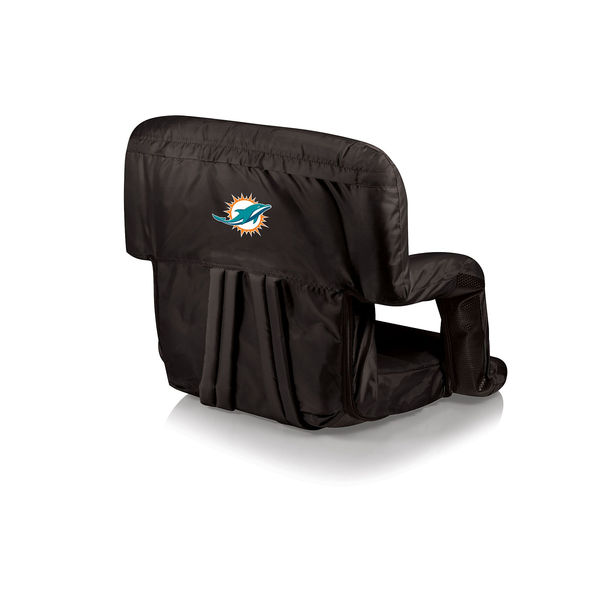 Picnic Time Miami Dolphins Ventura Portable Chair, Black