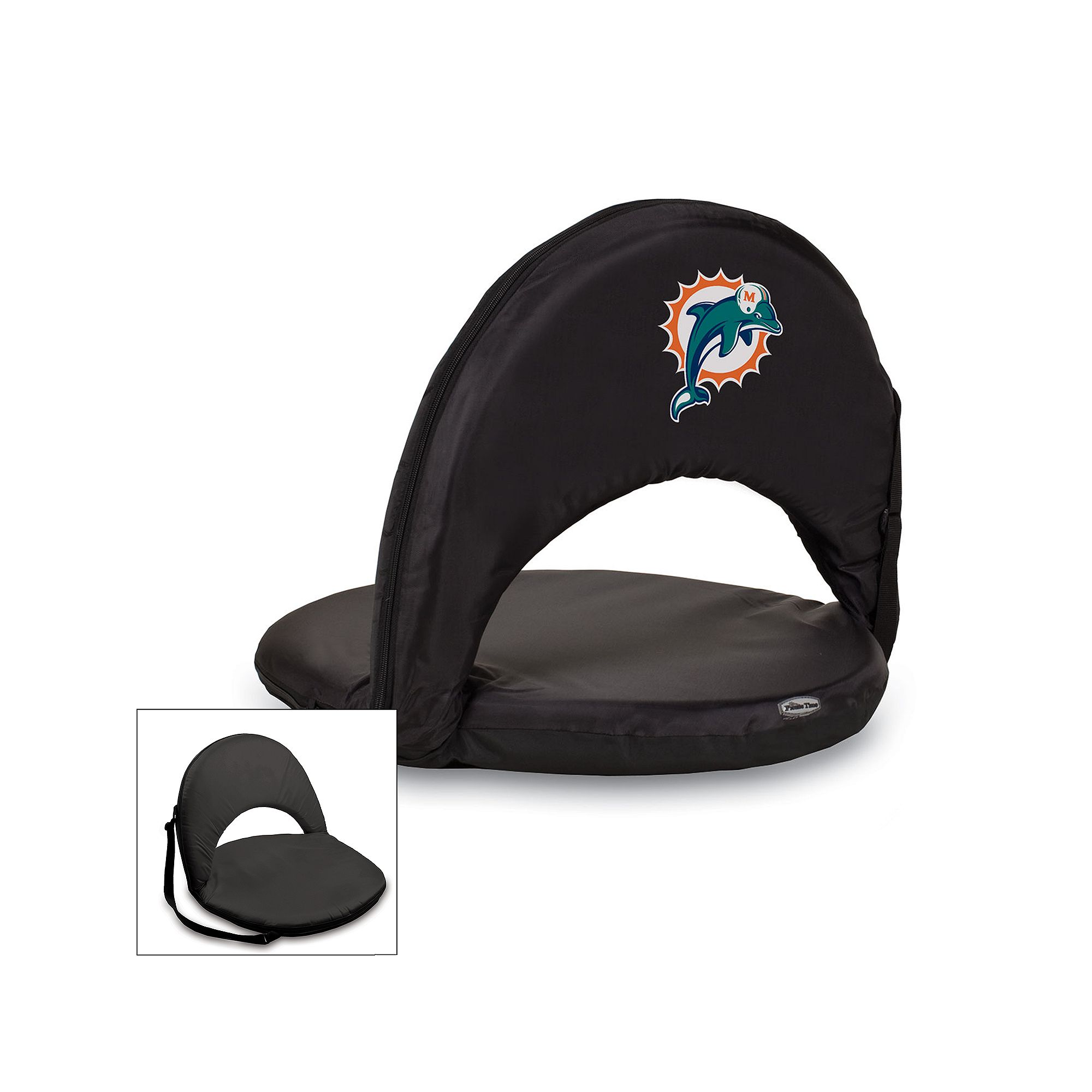 Picnic Time Miami Dolphins Oniva Portable Chair, Black
