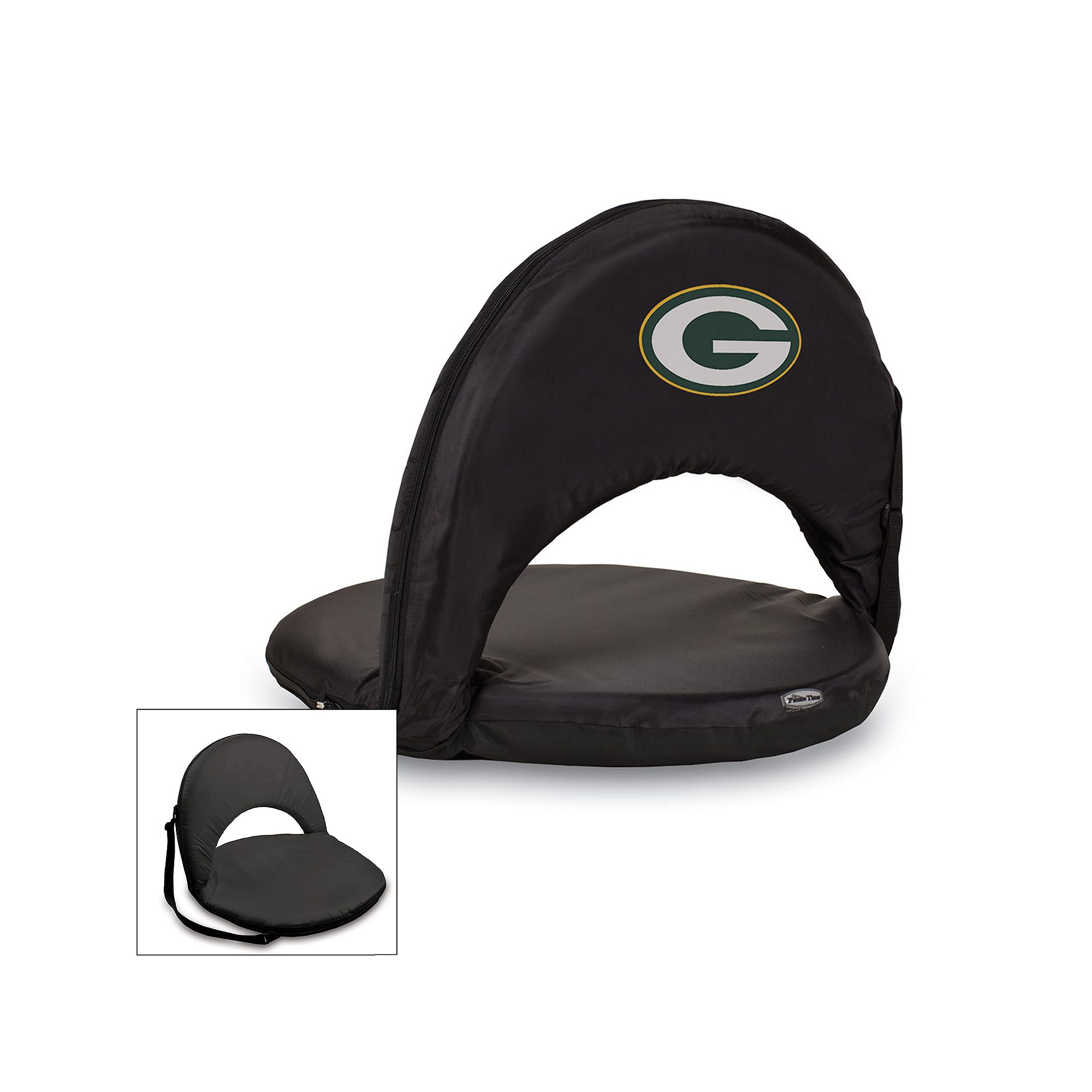 Picnic Time Green Bay Packers Oniva Portable Chair, Black