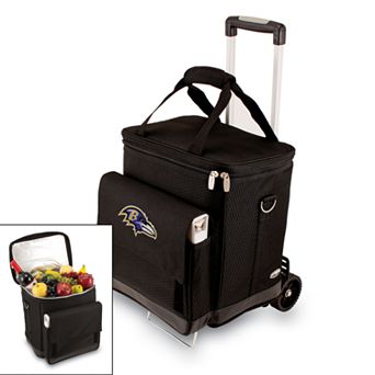 Picnic Time Baltimore Ravens Cellar Insulated Wine Cooler & Hand Cart
