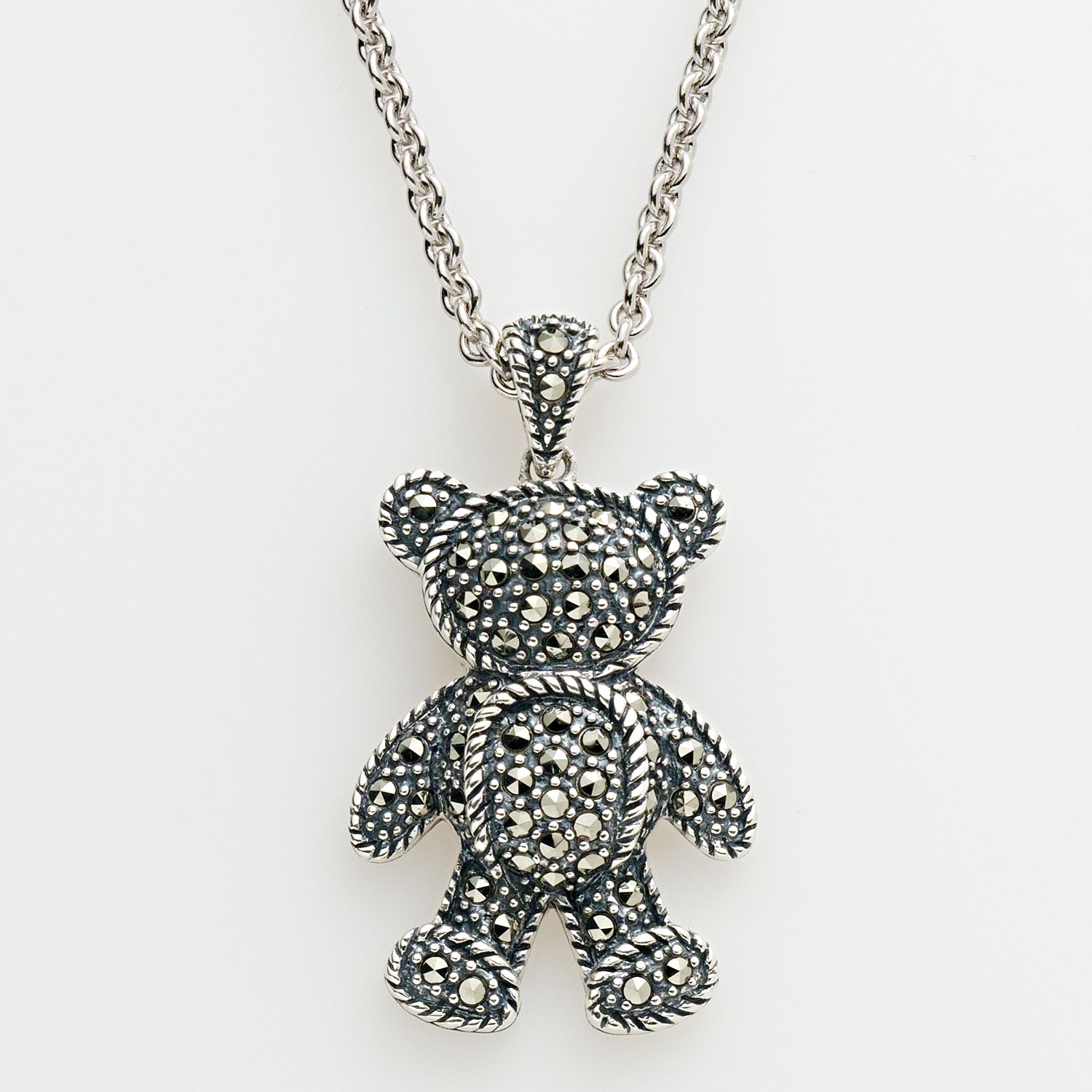 swarovski teddy bear pendant