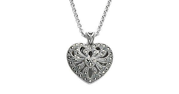 Lavish by TJM Sterling Silver Openwork Heart Locket - Made with ...