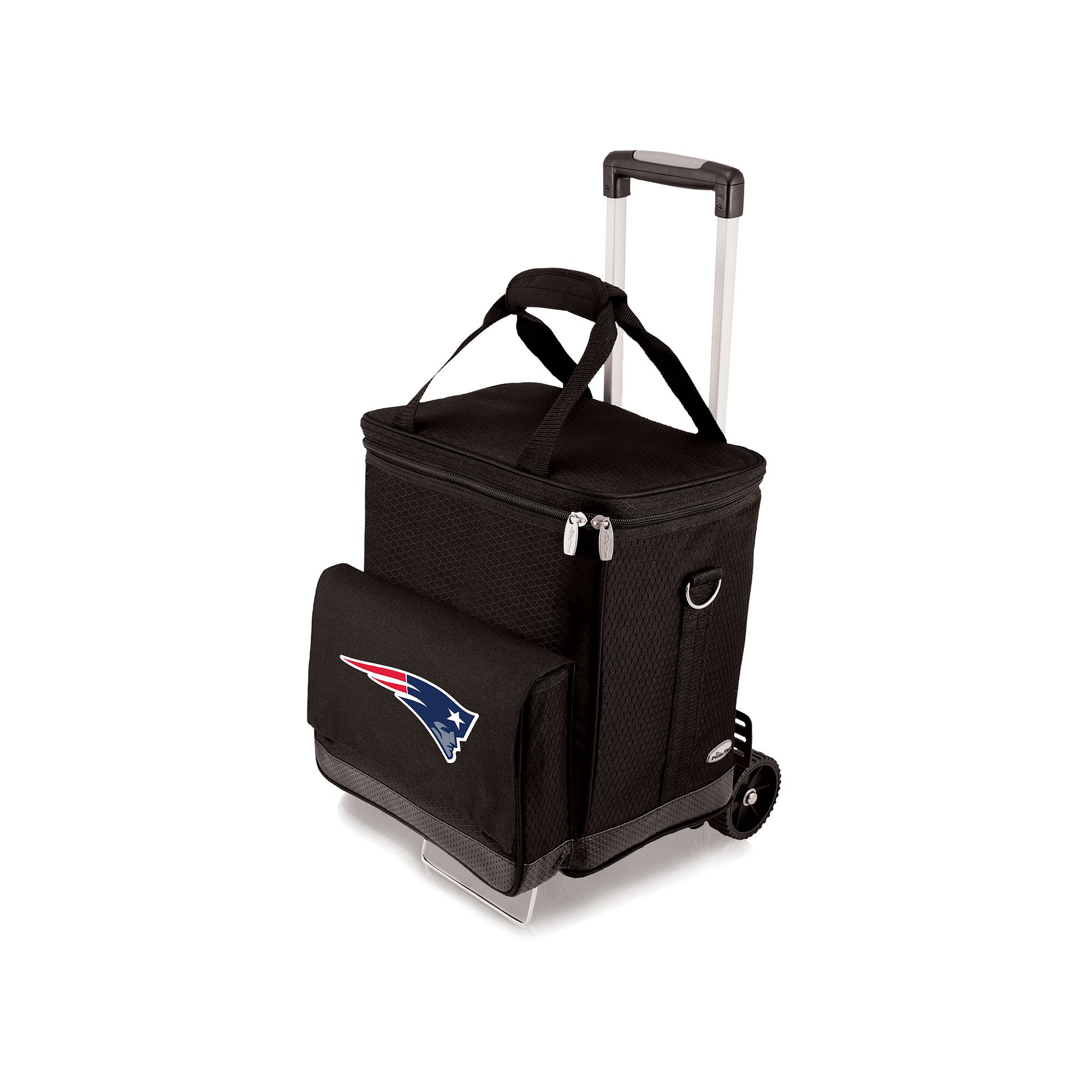 Picnic Time New England Patriots Cellar Insulated Wine Cooler & Hand Cart, 