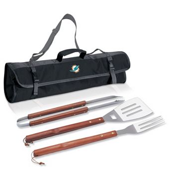 Picnic Time Miami Dolphins 4 pc Barbecue Tote Set