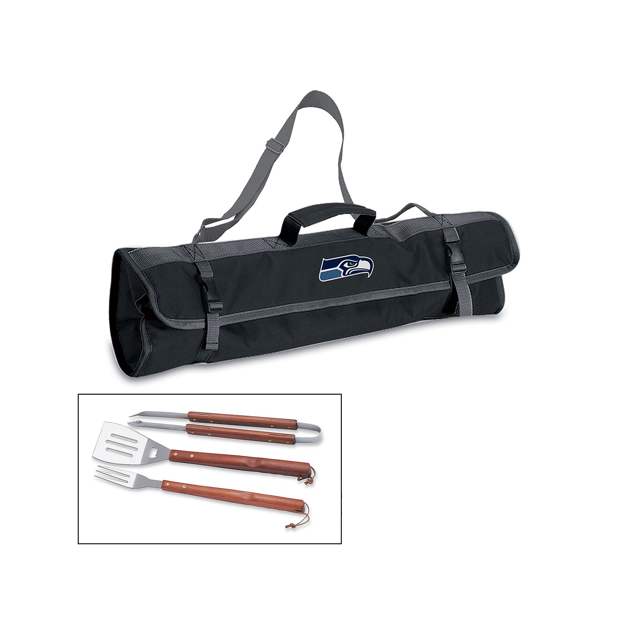 Picnic Time Seattle Seahawks 4-pc. Barbecue Set, Black