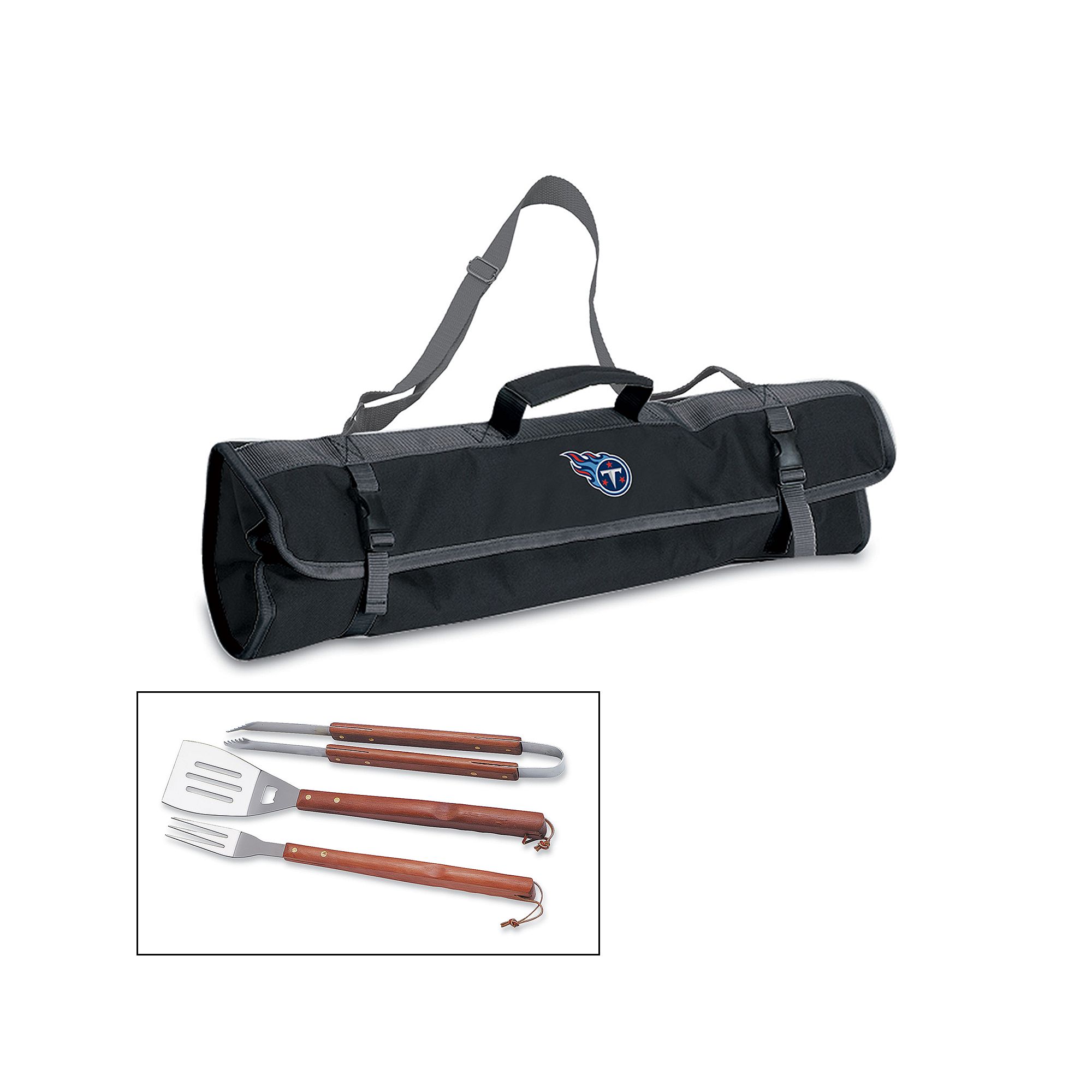Picnic Time Tennessee Titans 4-pc. Barbecue Tote Set, Black