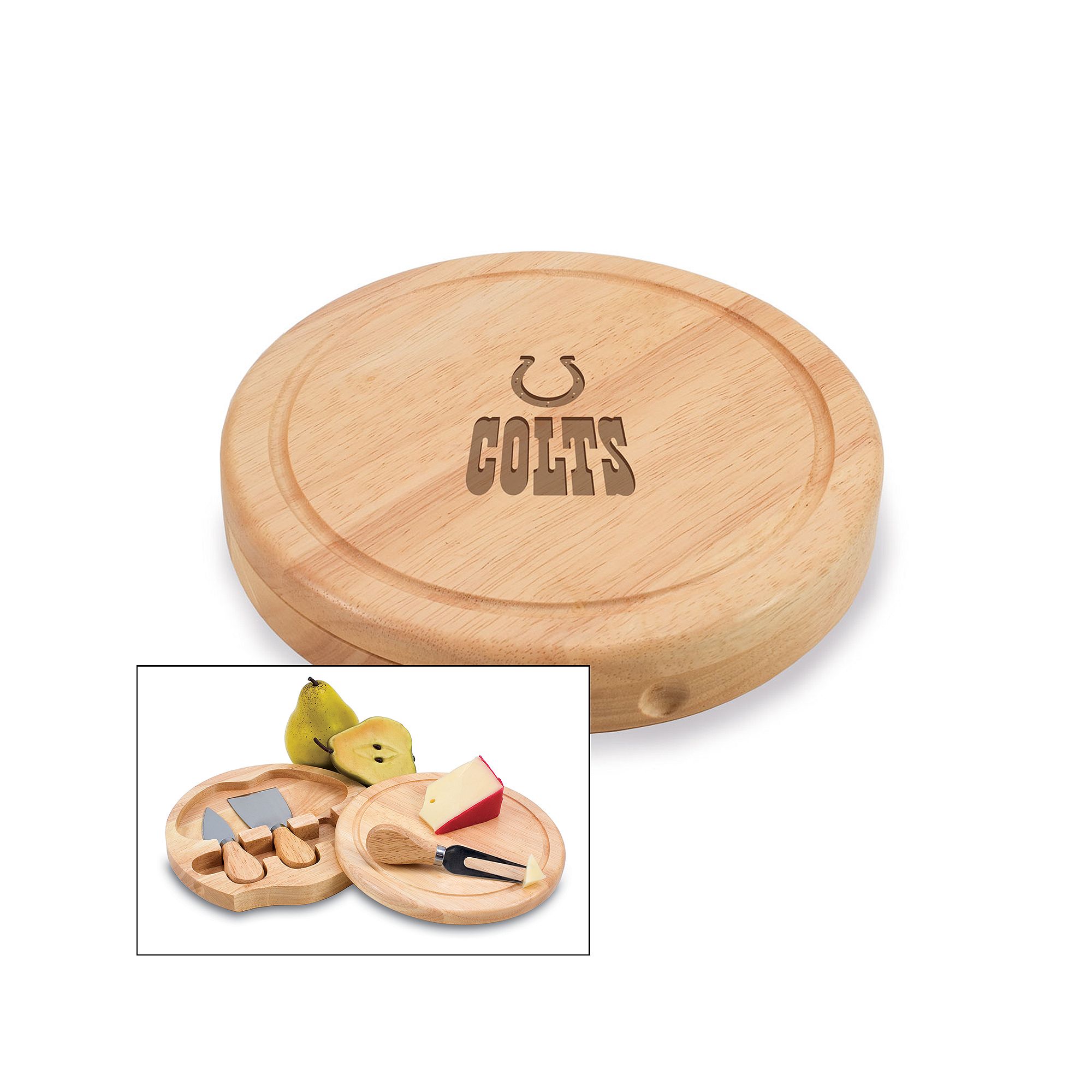 Picnic Time Indianapolis Colts Brie Cheese Board Set