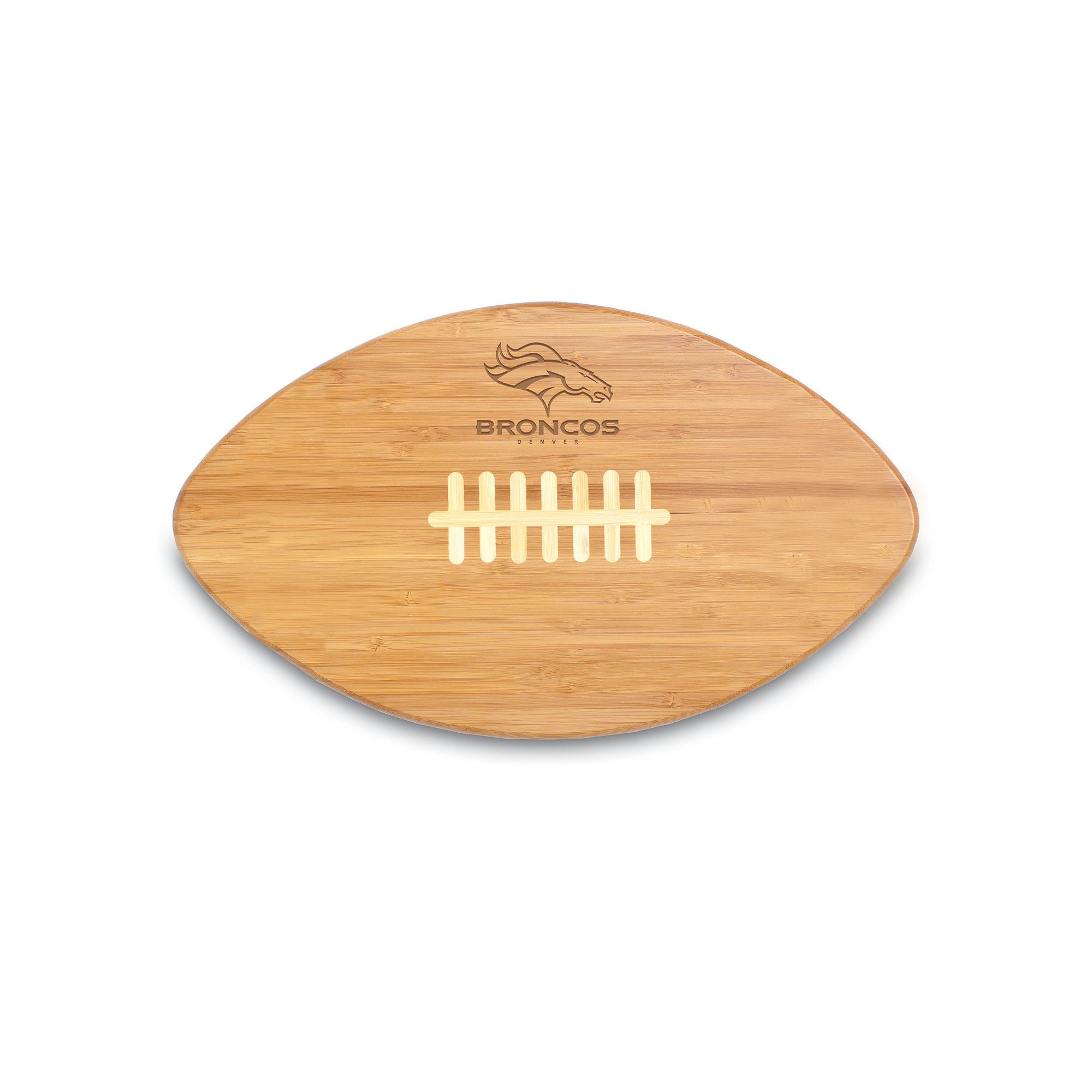 Picnic Time Denver Broncos Touchdown Pro! Cutting Board, Brown
