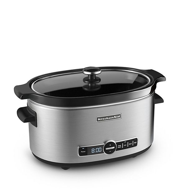 Crock-Pot 6-Quart Stainless Steel Oval Slow Cooker at