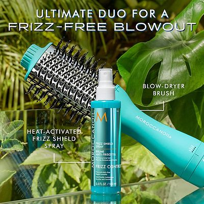 NIB Moroccanoil 4 in 1 Blow Dryer Brush + Moroccanoil ionic ceramic paddle brush 4-in-1 Blow-Dryer Brush – Moroccanoil main image 2