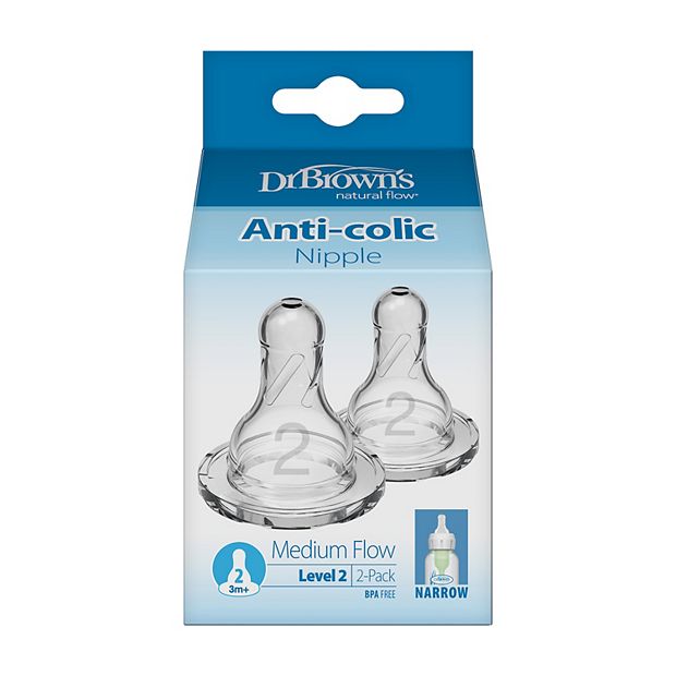 Dr. Brown's Natural Flow Standard Silicone Bottle Nipple - Level 1