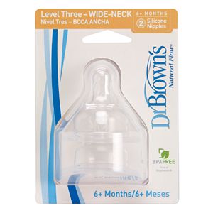 Dr. Brown's Natural Flow 2-pk. Level 3 Wide-Neck Nipples