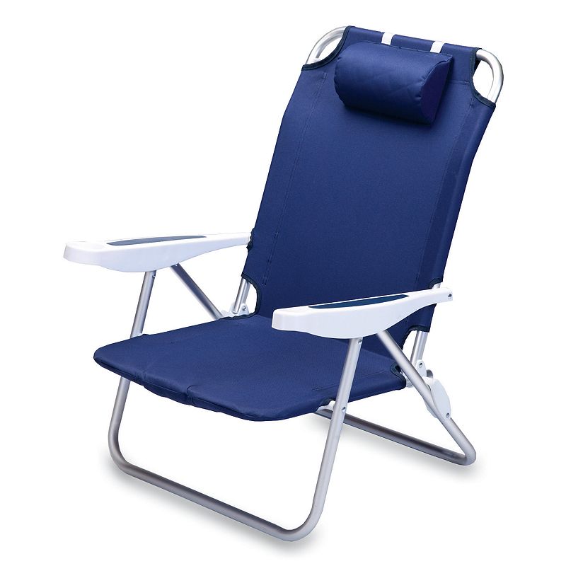 Picnic Time Monaco Beach Chair, Blue