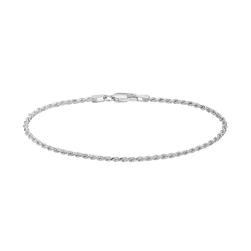 PRIMROSE Sterling Silver Rope Chain Bracelet