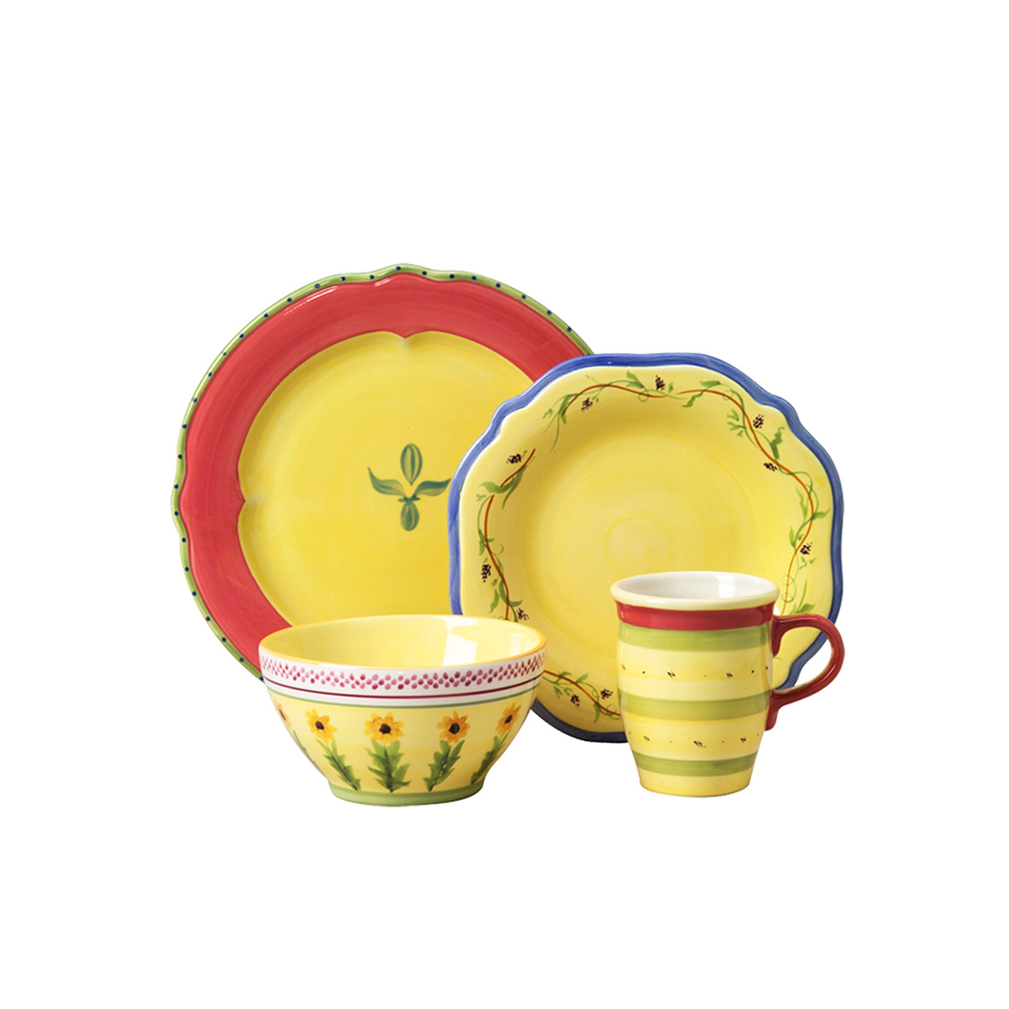 Pfaltzgraff Pistoulet 16-pc. Dinnerware Set, Multicolor
