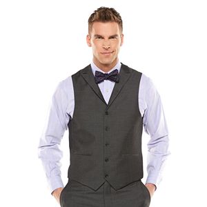 Men's Savile Row Sharkskin Gray Suit Vest