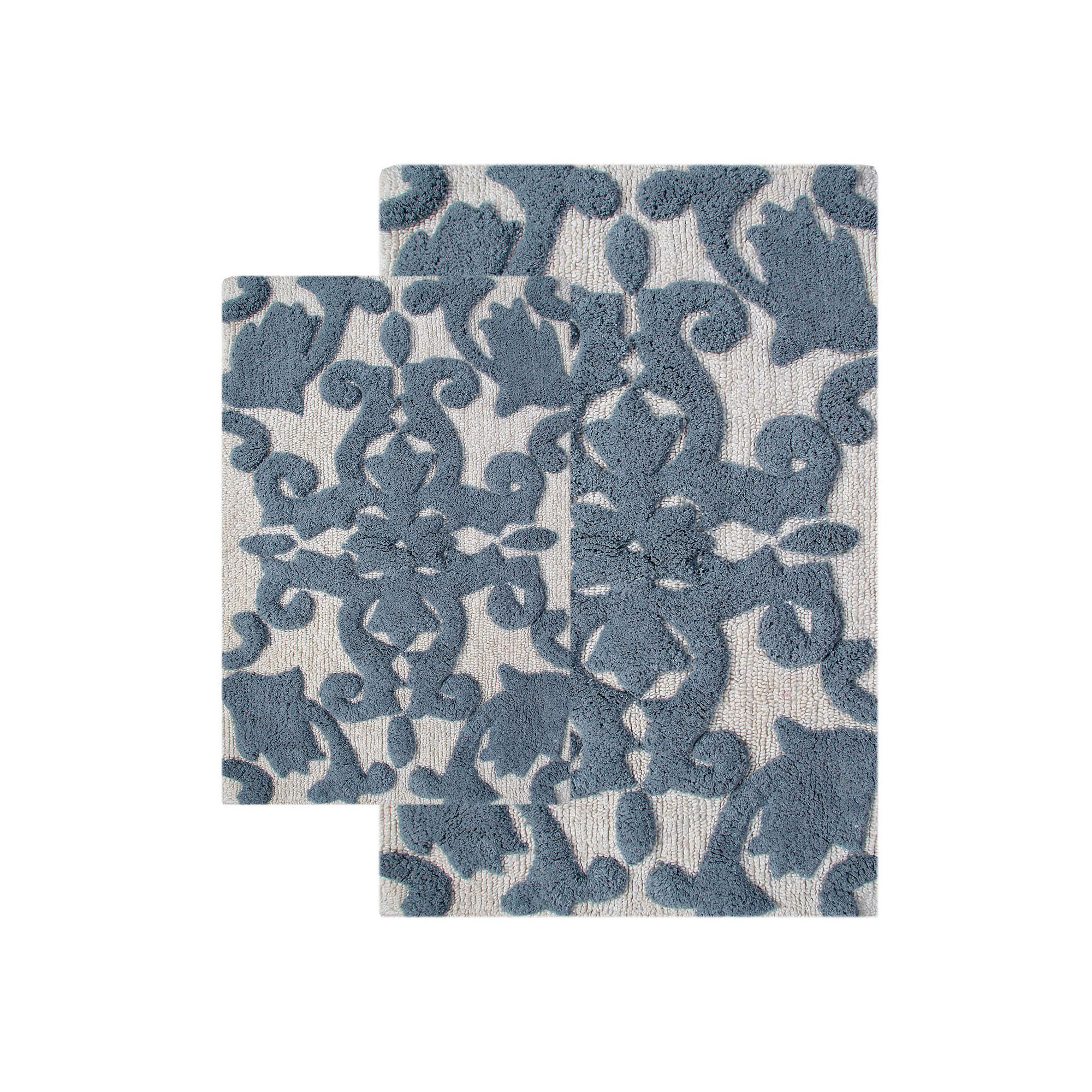Chesapeake Iron Gate 2-pk. Bath Rugs, Graystone