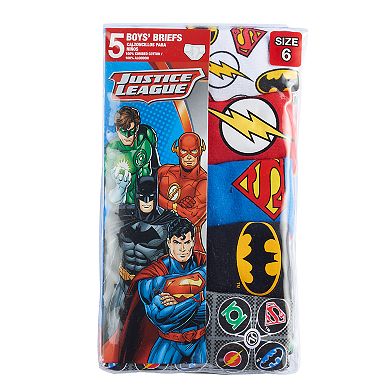 Boys 4-8 Justice League 5-Pack Briefs