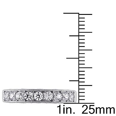 Stella Grace Sterling Silver Lab-Created White Sapphire Engagement Ring