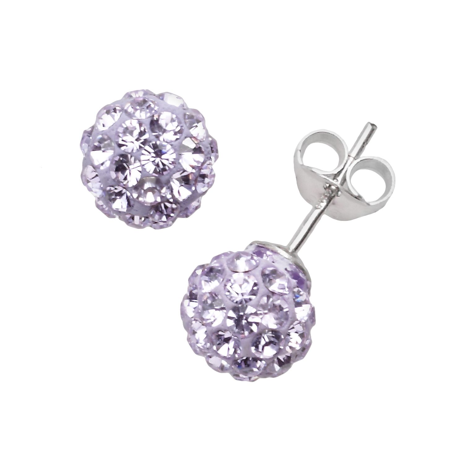 purple stud earrings