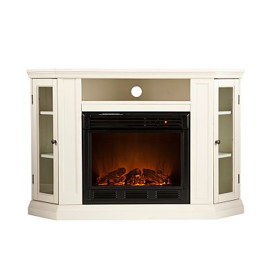 Abbey Convertible Media Console Electric Fireplace
