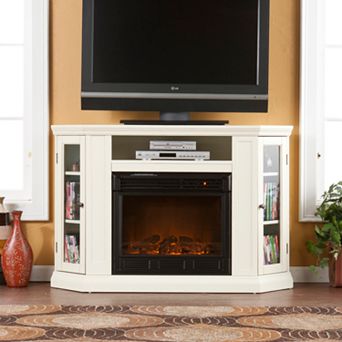 Abbey Convertible Media Console Electric Fireplace