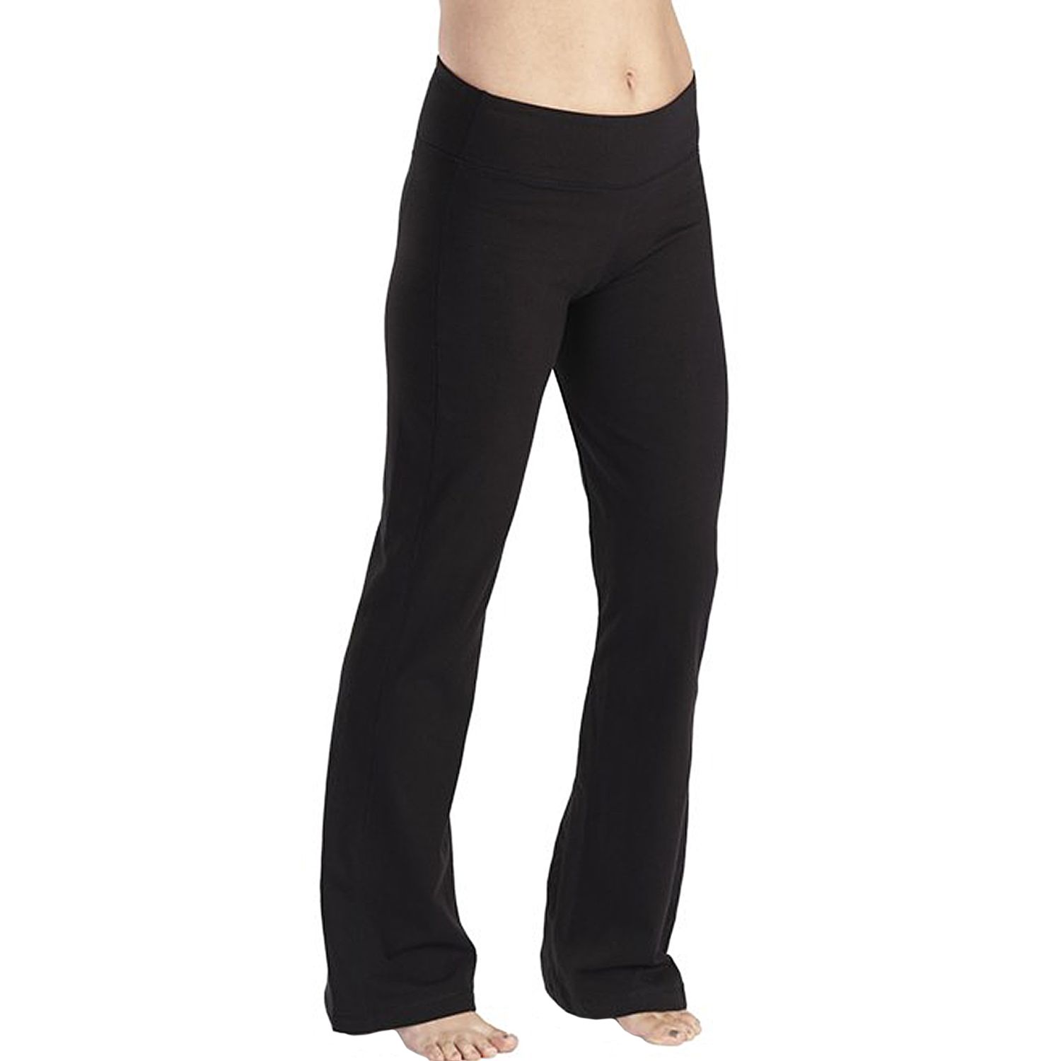 womens black bootcut yoga pants