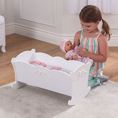 Kidkraft tiffany bow lil doll cradle hotsell