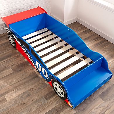 KidKraft Toddler Racecar Bed