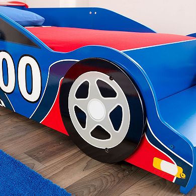 KidKraft Toddler Racecar Bed