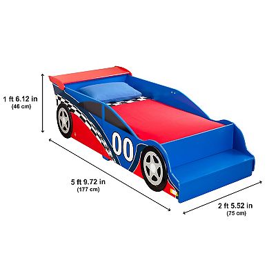 KidKraft Toddler Racecar Bed