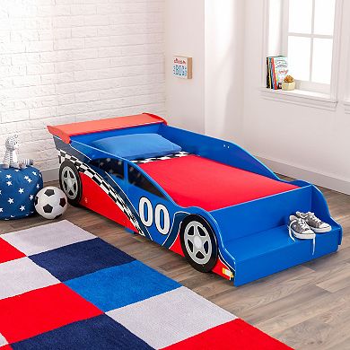 Zich verzetten tegen Bedankt Opnieuw schieten KidKraft Toddler Racecar Bed