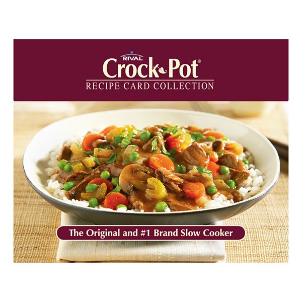 Crock Pot Brand Recipe Box With 76 Slow Cooker Recipes In Cute Metal Box.  NEW