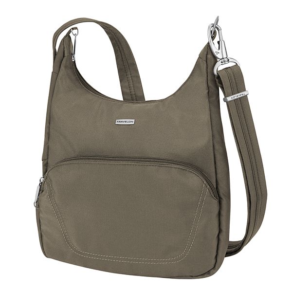 Travelon RFID Anti-Theft Essential Messenger Bag - Brown