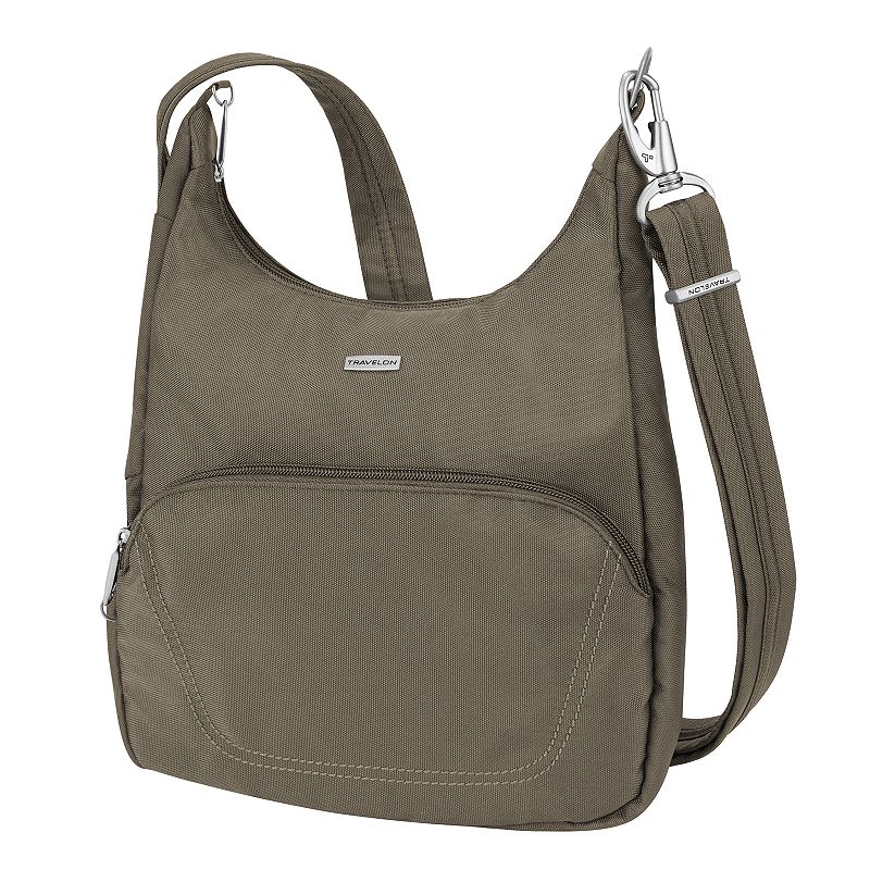 Travelon Anti-Theft Messenger Bag (42457), Brown