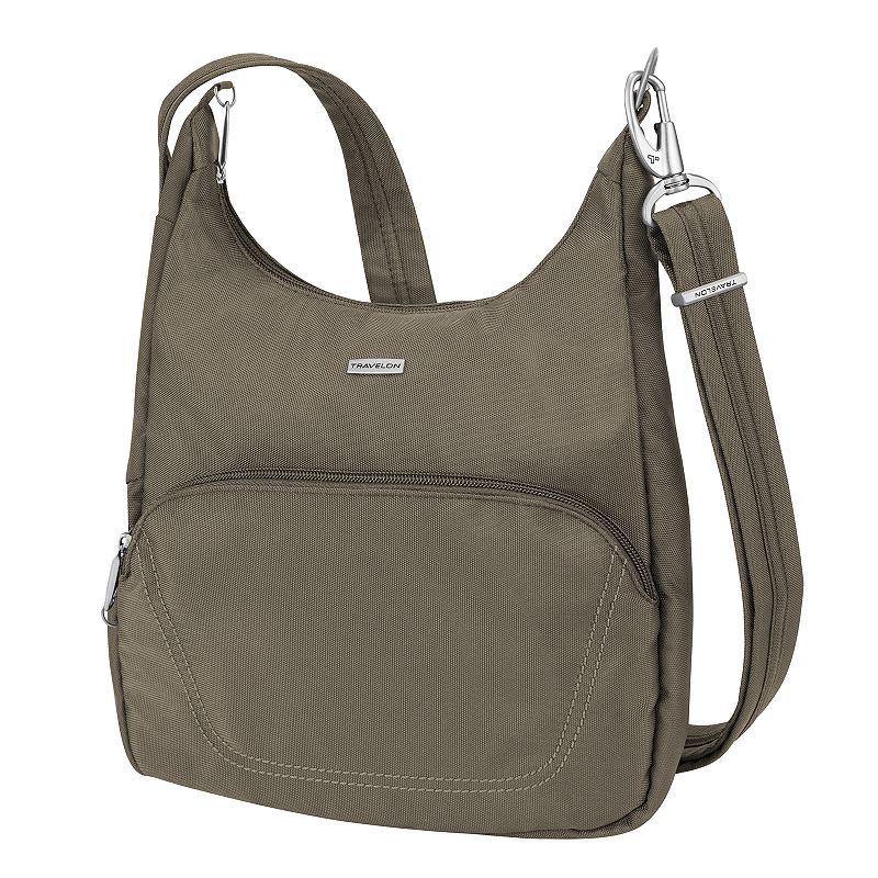 Travelon Anti-Theft Messenger Bag (42457), Beig/Green