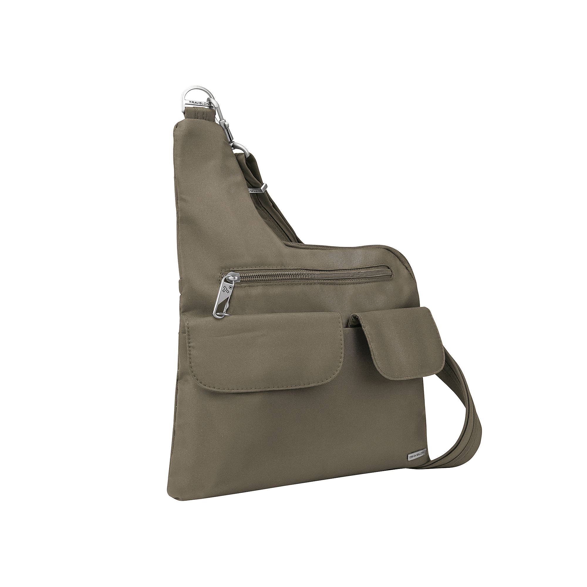 Travelon Anti-Theft Crossbody Bag, Brown