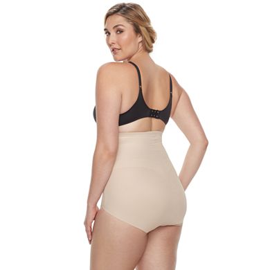 Naomi & Nicole® Firm Control Shapewear Plus Size Unbelievable Comfort High Waist Brief 7775