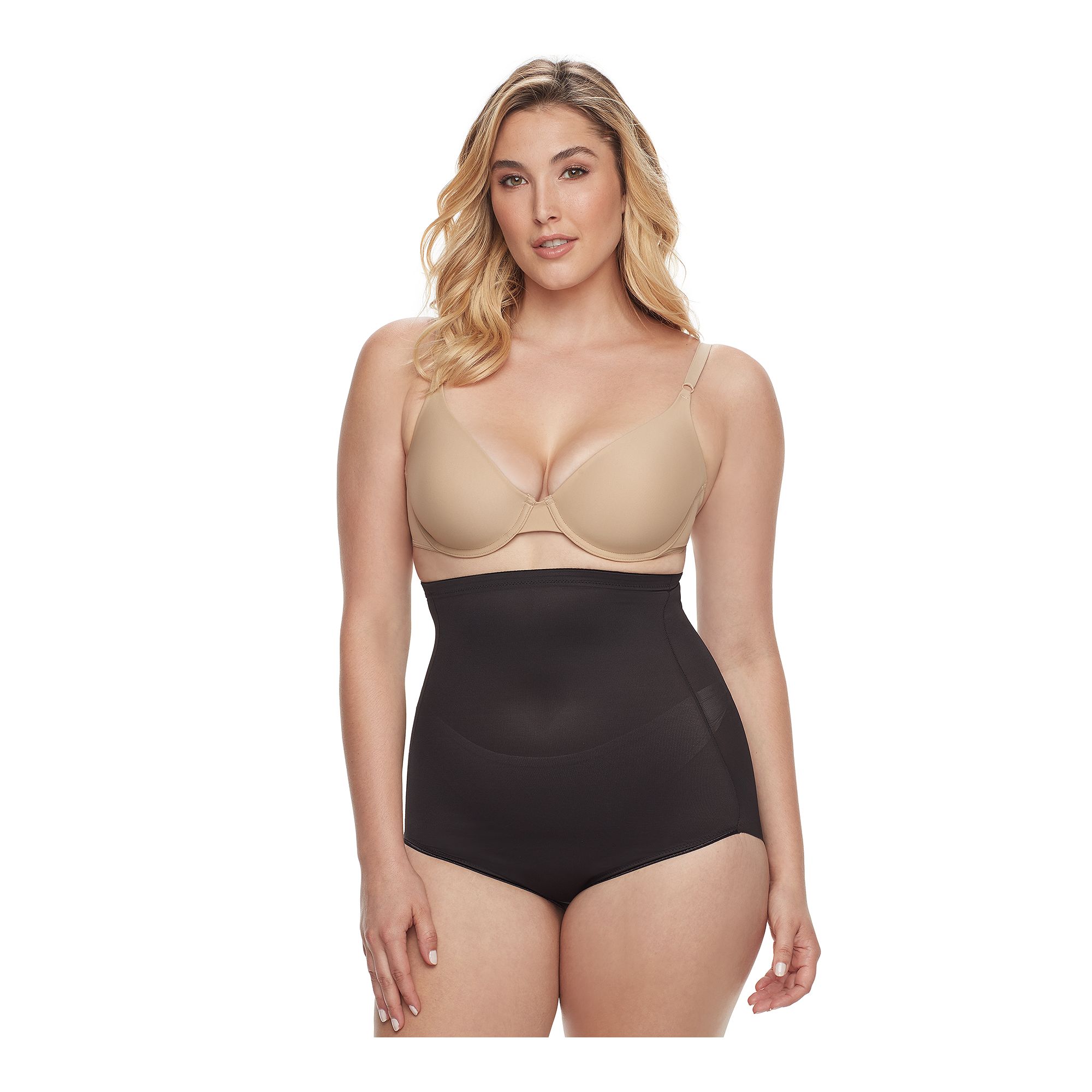 Naomi & Nicole® Firm Control Shapewear Plus Size Unbelievable Comfort High
