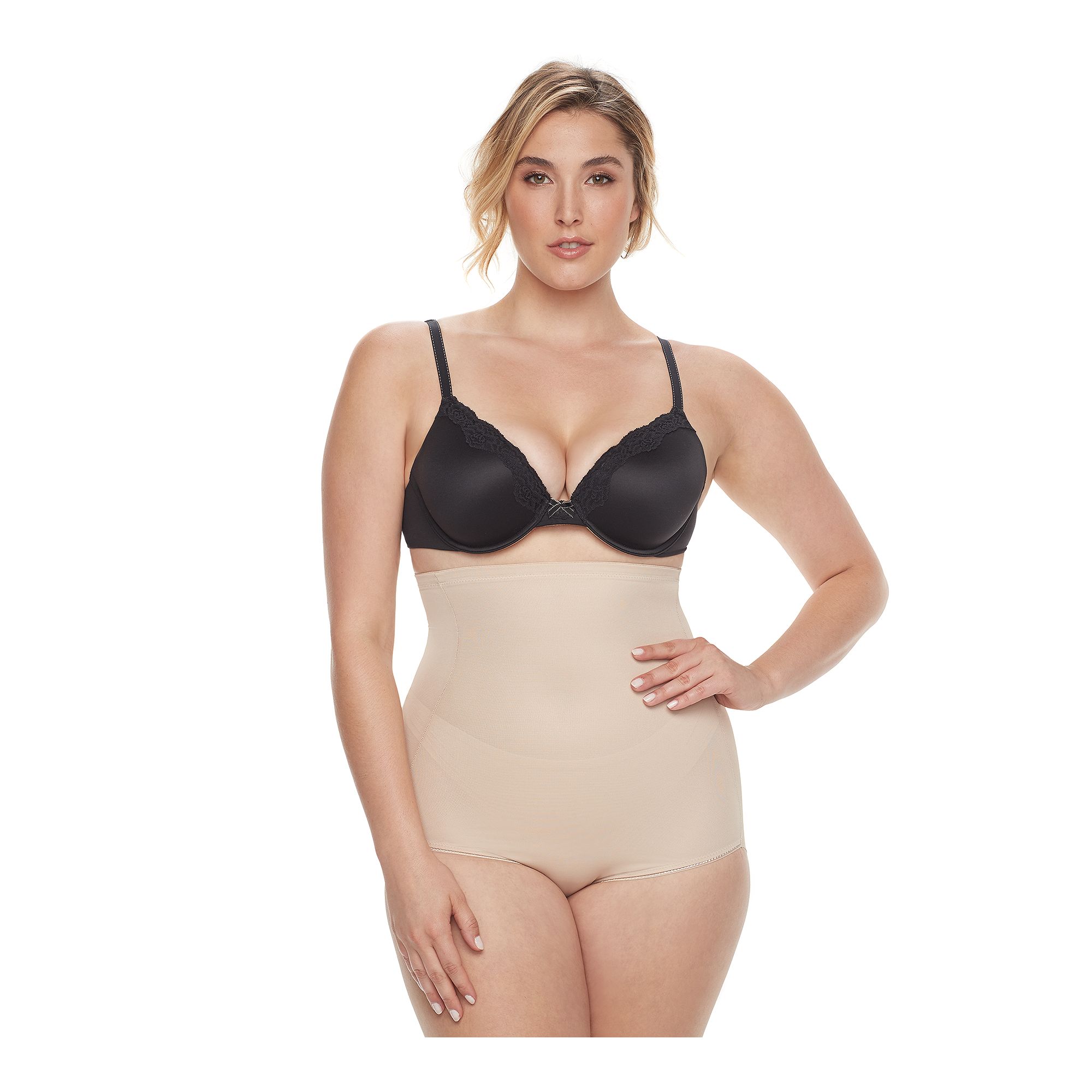Naomi & Nicole® Firm Control Shapewear Plus Size Unbelievable Comfort High