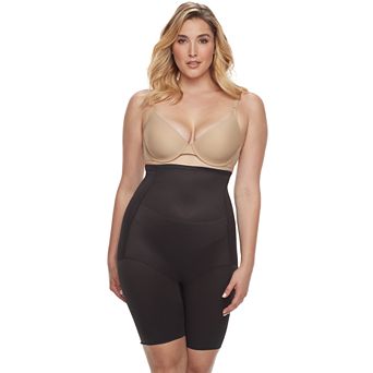 Naomi & Nicole® Firm Control Shapewear Plus Size Unbelievable Comfort High Waist Thigh Slimmer 7779