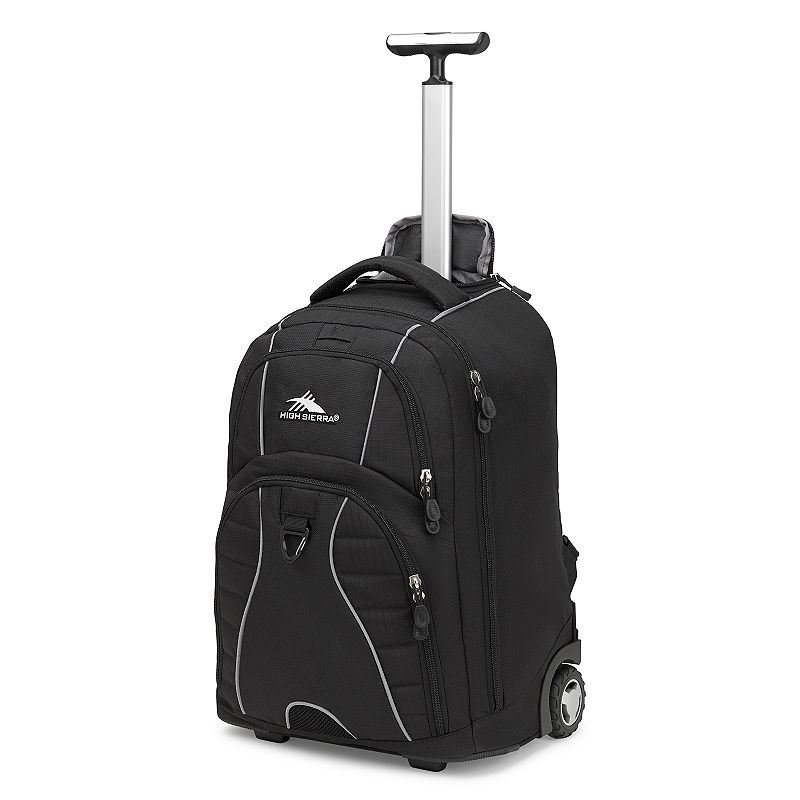 High Sierra Freewheel Wheeled Laptop Backpack, Black, 20.5 x 13.5 x 8-Inch (B003BOBF0G)